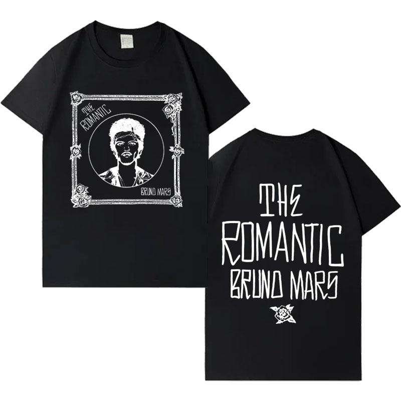 T-shirt Pop Nuovo Album Cantante Bruno Mars Uomo Donna Casual Manica Corta Uomo Estetica Harajuku 2026 Primavera Estate Nuovo Top
