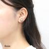 Shop Made In Japan Earrings Pearl Reversible 2way Earrings Resin Metal Hypoallergenic Nife0057 8mm Gold Metal [Jewelry M] Non-pierced Women's (Pearl +