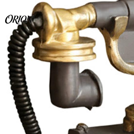 Victoriaanse Stijl Telefoon Telefoon Hars Beeldje, Retro Model Standbeeld met Mat Afwerking, Slijtvaste Ouderwetse Bureau Decoratie voor Thuis Kantoor