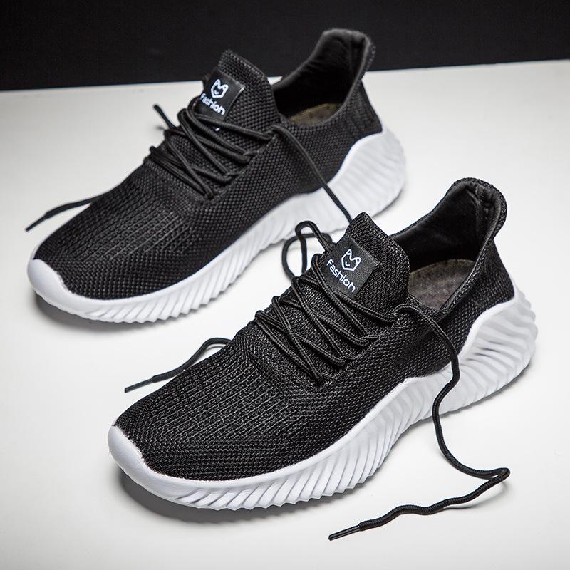 Men's Shoes Mesh Surface Breathable Flying Woven Sneakers Trend Second Generation Coconut Shoes Running Shoes