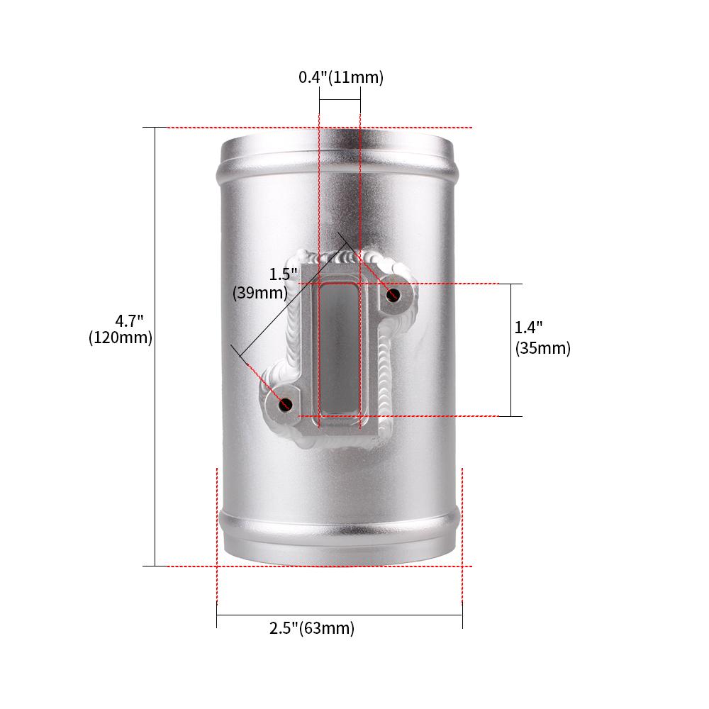 RASTP-Neu 63/70/76mm Luftmassenmesser Halter Ansaugrohr Basis Für VW Nissan Honda Civic Ford MAF Luftansaugrohr Adapter MAF006