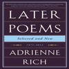 Later Poems Selected and New by Adrienne Rich Paperback Book 9780393351835