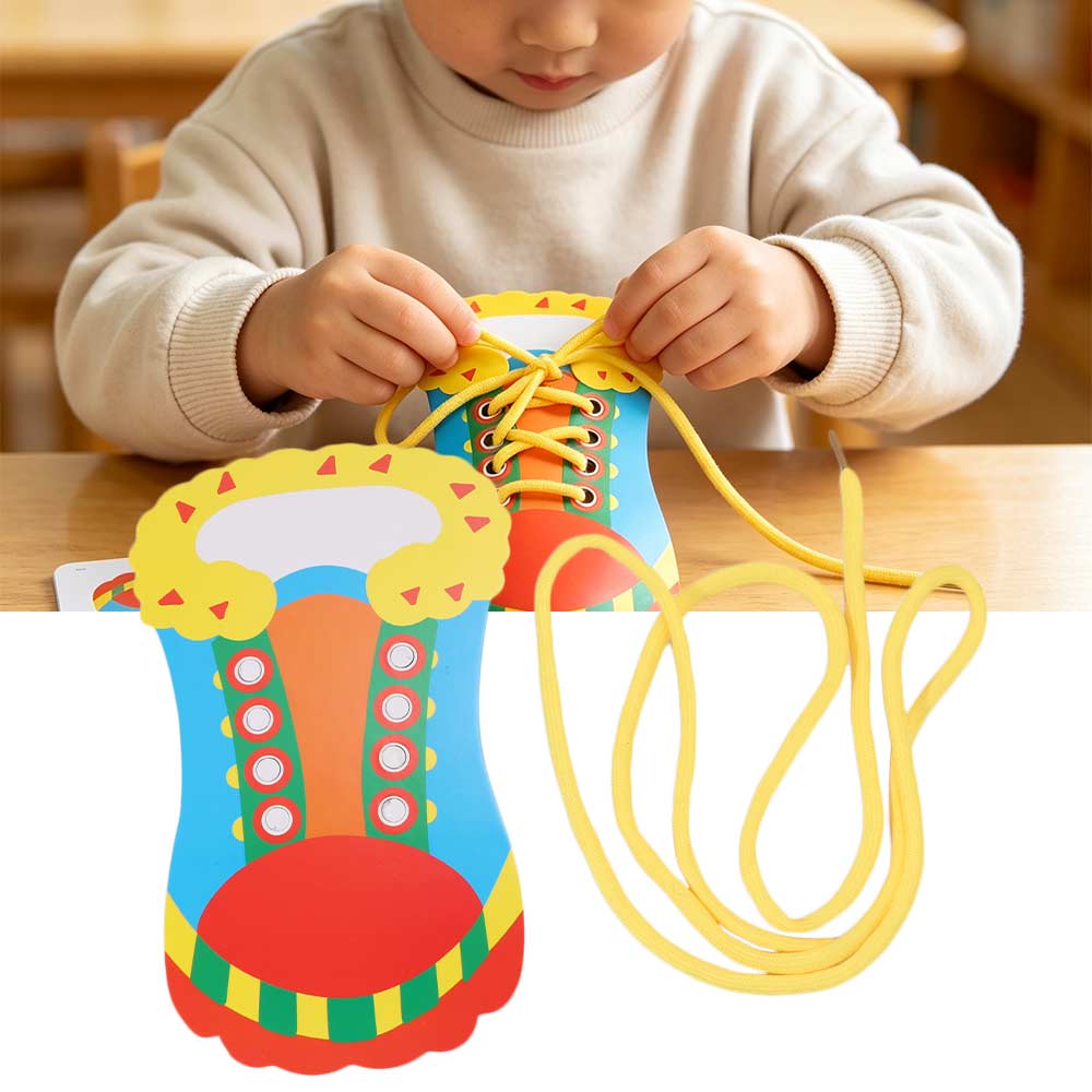 Practice Tying Shoe Lace Educational Hands-On Ability Tie Shoelaces Toys Kindergarten