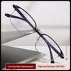 Ultra-Light Korean-Style Anti-Blue Light Half-Frame Reading Glasses for Seniors