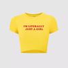European and American style women's clothing new INS personalized street letter printing short navel short-sleeved T-shirt top