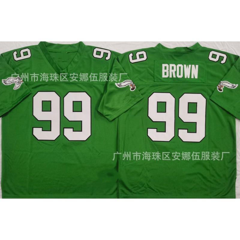 2026 Retro Embroidered Rugby Jersey Philadelphia Eagles 99 Team Sports Uniform Men Women