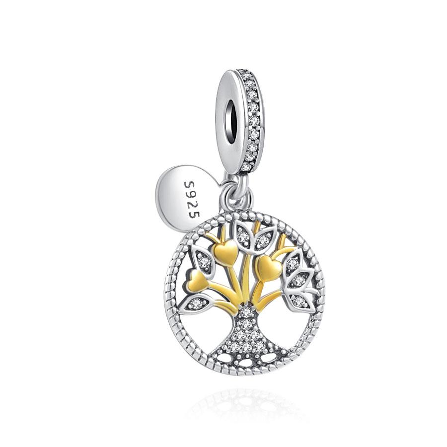 European Copper Love You Gesture Pendant Charm Fit Original Bracelet Jewelry Sparkling Cross Horse Angel Dangle Bead