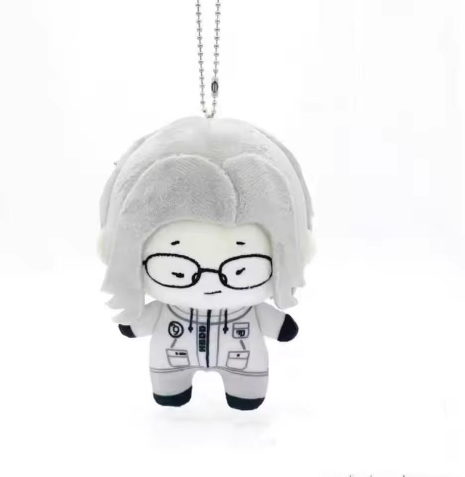 Plüsch Schlüsselanhänger Die Letzte Verteidigungsakademie Anime Charakter Stofftier Anhänger 14cm Q Version Geschenk Für Kind Fan white