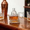 Bottiglia di Whiskey a forma di Escavatore Escavatore 3D Bottiglia di Whiskey Vino Novità Intagliata a Mano Vuota per Conservazione Vino Decorazione Artigianale