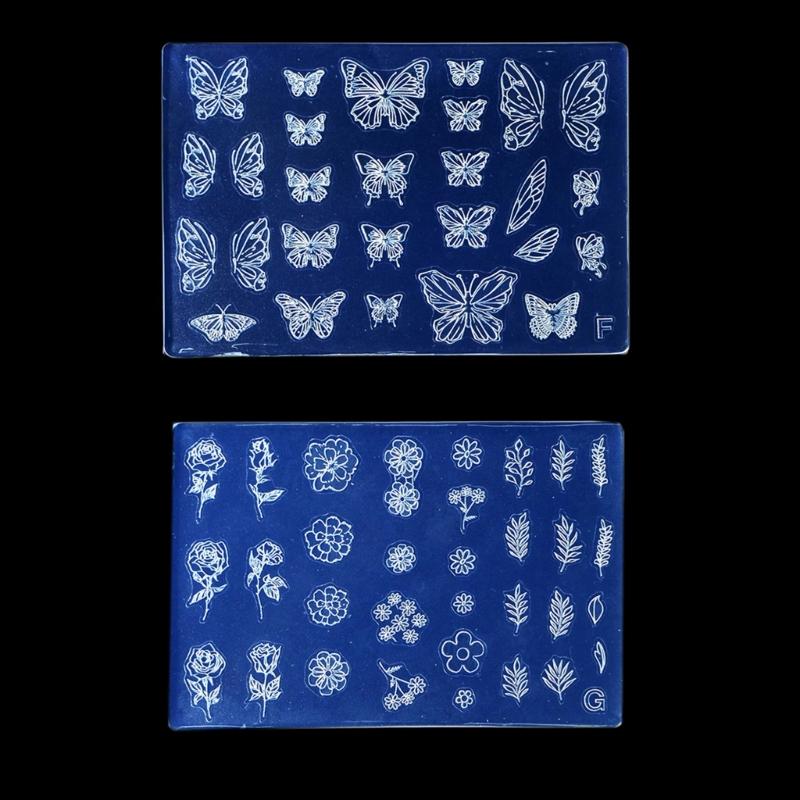 Silicone Nail Art Handicrafts Moulds DIY Nail Tools Accessories Nail Carving Molds Silicone Material for Nail Decoration