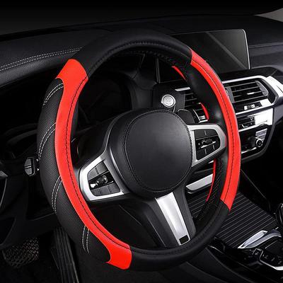 Potah volantu z mikrovlákna 15 palců Univerzální velikost pro auto, nákladní auto, SUV, dodávku, Odolný protiskluzový potah na volant