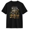 T-Shirt Lets Get Wild Safari Animals Wildlife Jungle Novelty Pure Cotton Tee Shirt Short Sleeve  T Shirt Round Neck Tops