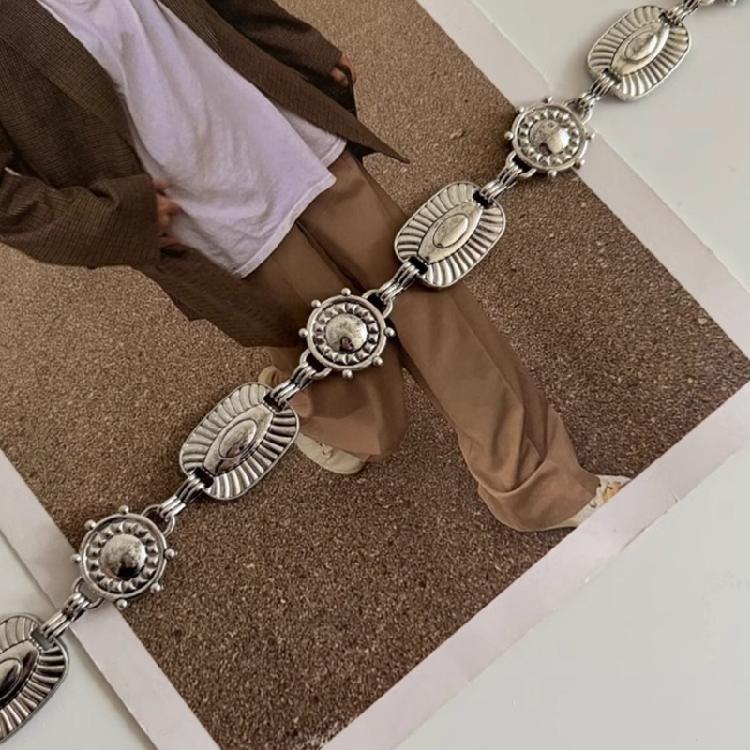 Women Waist Chain Ethnic Style Belts with Patterns Masquerades Waist Chain