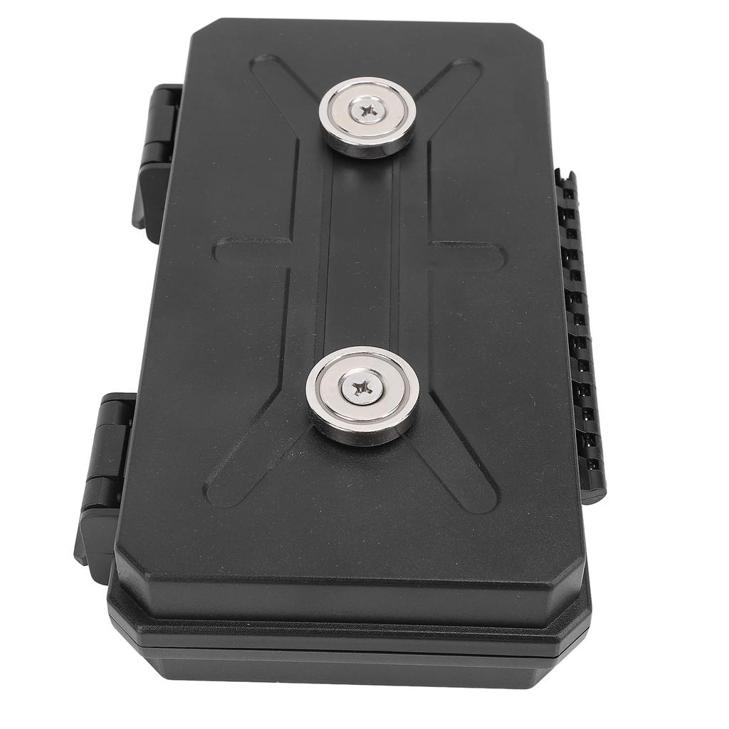 Magnetic Key Box Under Car Concealed Holder Tool Storage Organizer for Security Labels Door and Car Keys 19x12.5x4.7cm