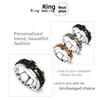 Titanium steel chain, rotating ring niche, stainless steel rotating chain, bottle opener trend bottle opening ring, male