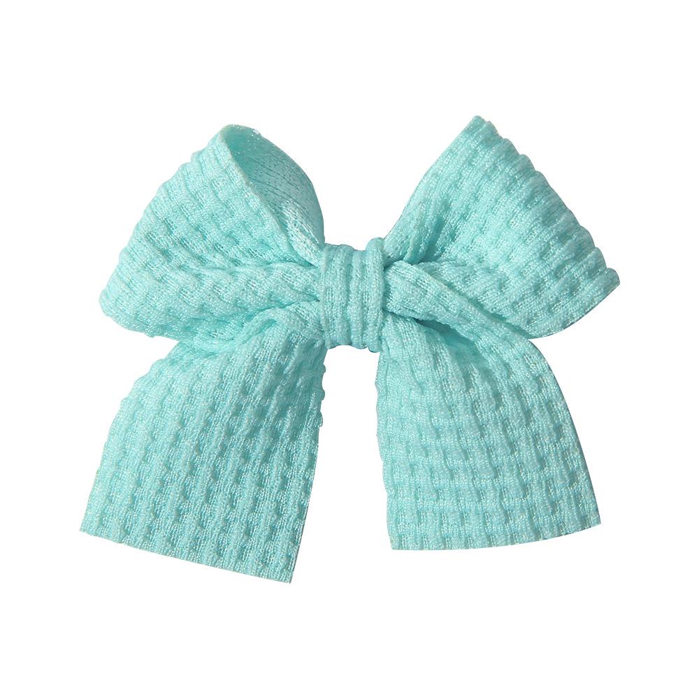 Popular Handmade Fabric Bow Hair Clips for Girls - Macaron Duckbill Style