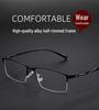 Ultra-Light Men's Retro Half-Rim Glasses Frame
