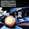 Kertari 60mm Crystal Winnie the Birthday Gift for Women In Their Popular Bear with LED Stylish and Cute Glass Interior Day Crystal Ball Object with
