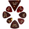 Fender Fender Pick All Shapes, Celluloid Medley, Tortoise Shell, Medium, (8)