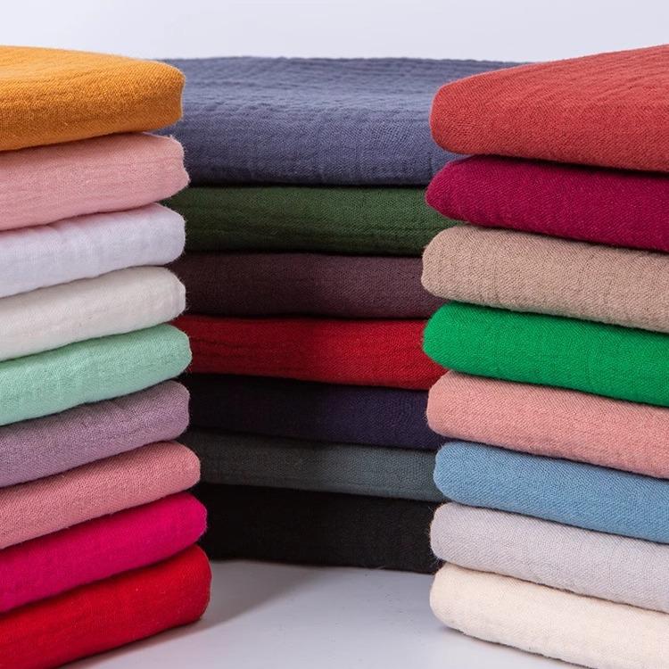 Pure Cotton Double Layer Crepe Gauze Children's Pajama Fabric