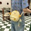 Cute Mini Chicken Cartoon Pattern Nylon Shoulder Bag With Pendant For Girl
