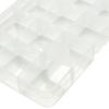 15 Slots Adjustable Plastic Fishing Lure Tackle Box Organizer Storage Case