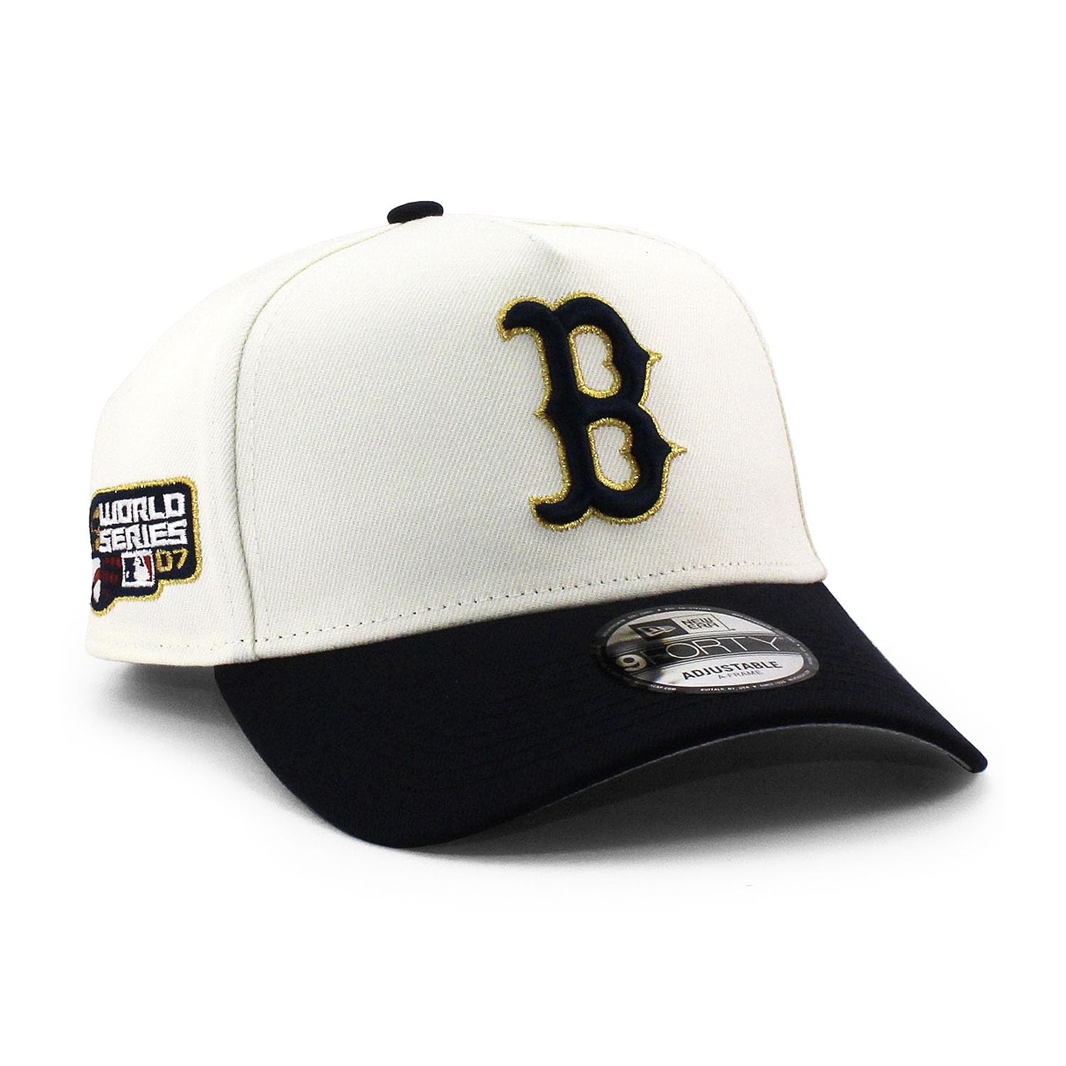 

New Era 9FORTY Snapback Boston Red MLB 2007 World Grey UV Snapback з боковою EU кепкою, Sox, Series, A-Frame Cap, 940AF, Кремовий, Нашивка, Ексклюзив. [Використано] вершковий