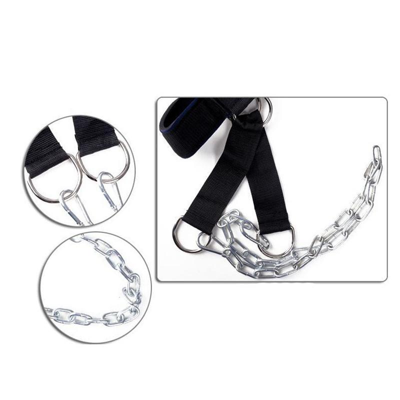 1pc Head and Neck Training Harness with Chain - Strengthen Neck and Chin Muscles with Weight Lifting Exerciser Straps