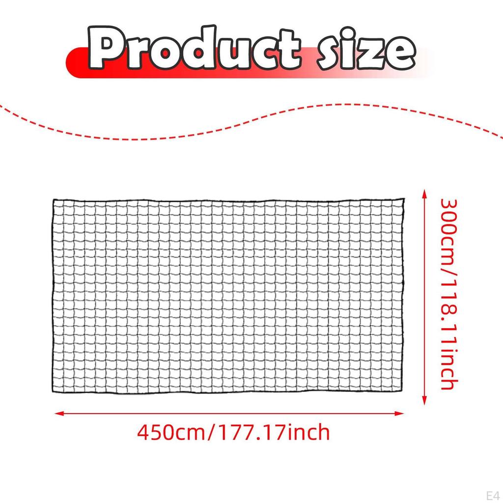 Baseball Softball Backstop Net Ball Basketball Portable Netting Multipurpose Hitting