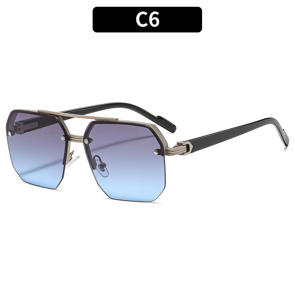 Women's Sunglasses, Double-beam Square Men's and Women's Outdoor Sunglasses.