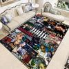 Tappeto con Stampa Leggenda Rapper Hip Hop Tappetino Antiscivolo per Pavimento Tappeto con Ritratto Vintage per Soggiorno Camera da Letto Decorazione Casa Regalo per Fan