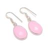 Natürlicher Rosa Chalcedon Edelstein 925 Sterlingsilber Schmuck Ohrring 1,38" AE-12133