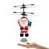 Christmas Flying Santa Claus Infrared Induction Aircraft Electric Toy Kids Gift