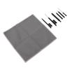 7 Pieces Hearing Aid Cleaning Tool Kit Multifunction Brush Set with Dry Clean Cloth Earbuds Care Accessories