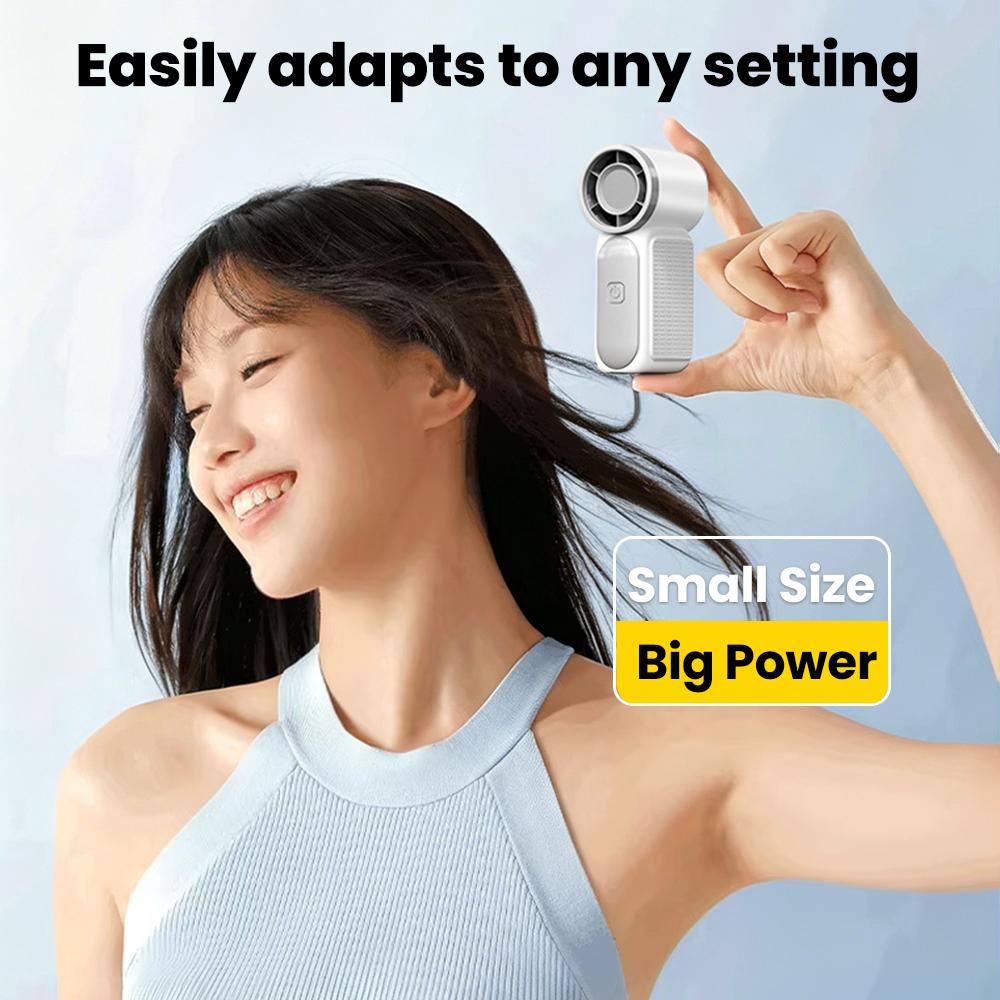 Portable Mini Fan Outdoor Handheld Fan Type C Rechargeable Cooling Fans Suitable For Student Dormitory Summer Home Office Desk