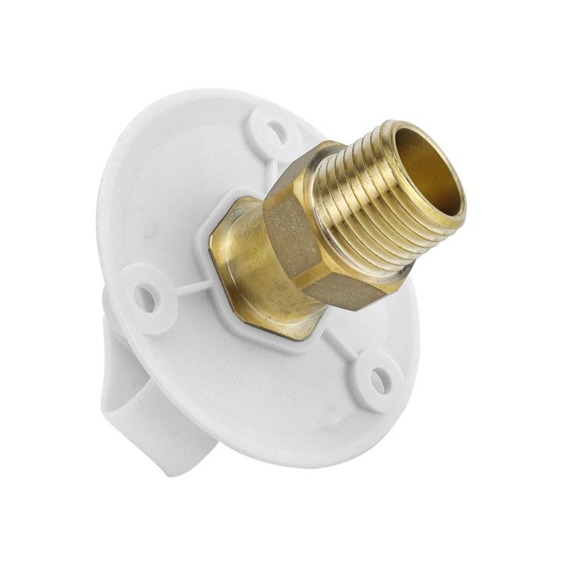 Flange Motorhomes Water Connection Inlet 3/4NH Female to 1/2 NPT Male with Check Valves Suitable for Campers Trailer