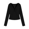 Women's Plus Size Velvet Lace Patchwork Long Sleeve T-Shirt - Slimming, Flattering, Warm Autumn/Winter Outerwear