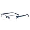 8PCS Business Metal Square Presbyopic Glasses For Men Fashion Anti Blue Light Reading Glasses HD Anti Fatigue Hyperopia Glasses