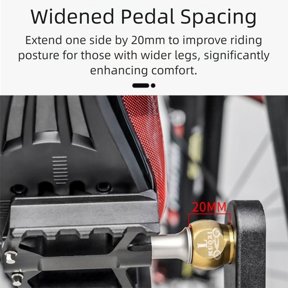 1 Pair Thicken Bike Pedal Axle Extenders 20MM Bike Pedals Adapters Bolt Folding Bicycle