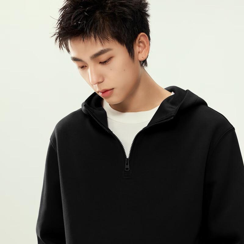 GENIOLAMODE Men's Loose Fit Hooded Sweatshirt