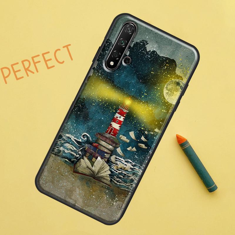 Lighthouse Case For Huawei Nova Y90 Y70 Y61 Y60 9 10 SE Nova 5T 11i 8i 7i 3i P20 P40 P30 Lite P60 Pro