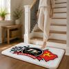 I-Isle Of Man T-TT Floor Mat Flannel Rug Non Slip Absorbent Soft Washable For Entryway Hallway Bathroom Kitchen Decor