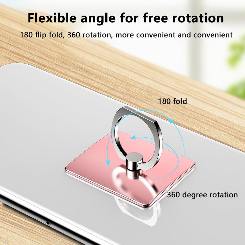 360° Degree Rotating Phone Holder Stand Bracket Finger Ring Round Smartphone Cellphone Ring Holders Mount Accessories