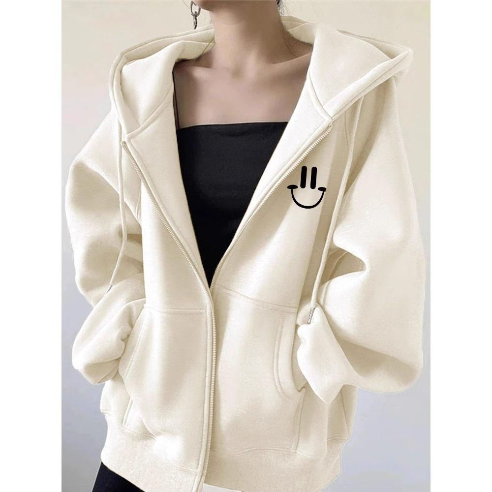 

Женское худи, новая популярная свободная куртка-кардиган на молнии, женский бархатный топ для осени и зимы XL абрикосовый