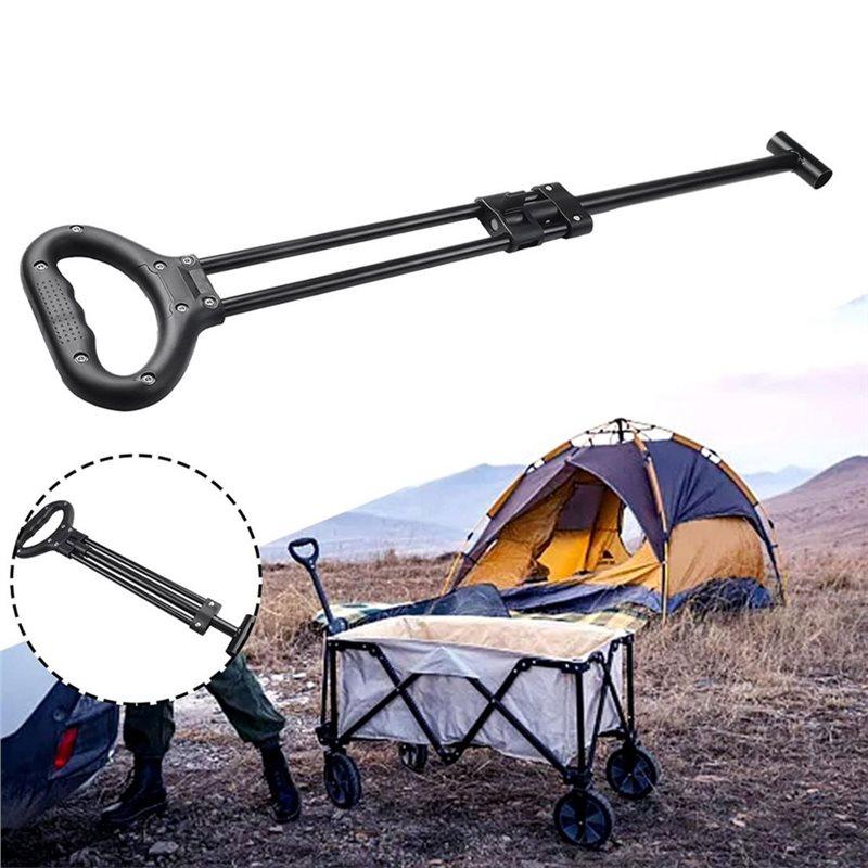 A25F-Retractable Rod Handle Replacement For Camping Wagon Cart Telescoping Pull Handle