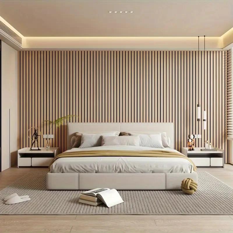 Moisture Resistant Suitable for Tenants Easy To Apply 3D Wood Grain Peel and Stick Wallpaper - Waterproof Removable Vinyl DIY