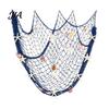 Ocean Inspired Backdrop Fishing Net Wall Decoration, Lighted Coastal Art, Light-Up Decorative Theme Room Decorations Netting Hanging for Beach