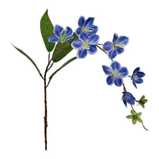 31.5  Artificial Jasmine Flower Fake Hanging Plants Long Stem Faux Bouquet for Bridal Shower Party Home Wedding Decoration синий