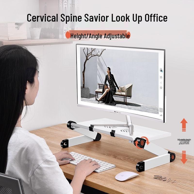 Support de riser réglable pour moniteur d'ordinateur de bureau
