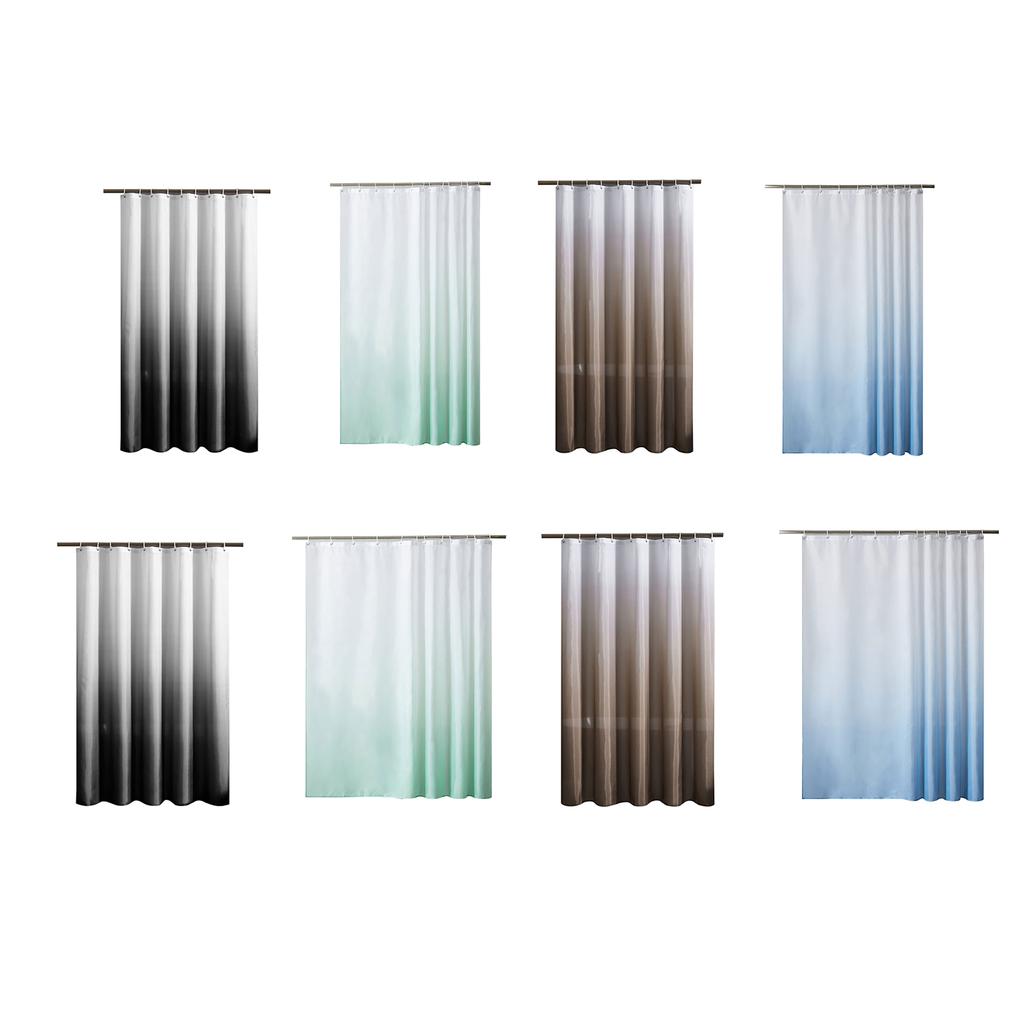 Gradient Digital Print Shower Curtain Waterproof Polyester Fabric Shower Curtain Bathroom Privacy 120x200cm 180x200cm